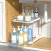 2-Tier Acrylic Under Sink Organizer with Pull-Out Drawers - Clarify.pk