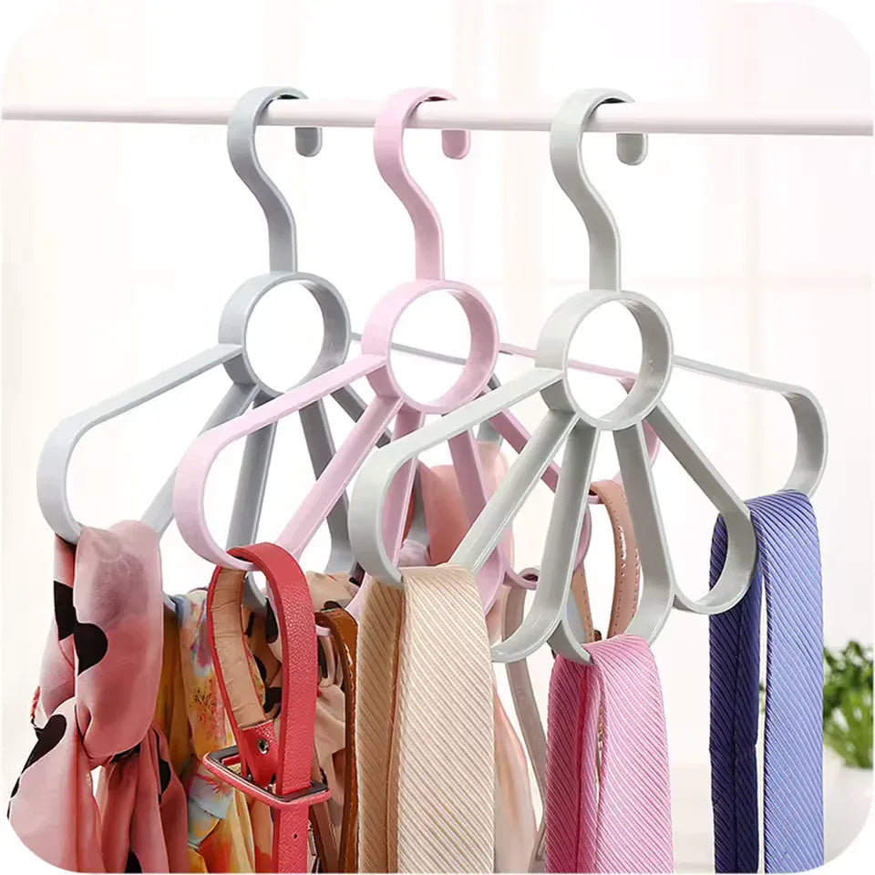 Multi-Layer Flower Clothes Hanger – Space Saving Wardrobe Organizer - Clarify.pk