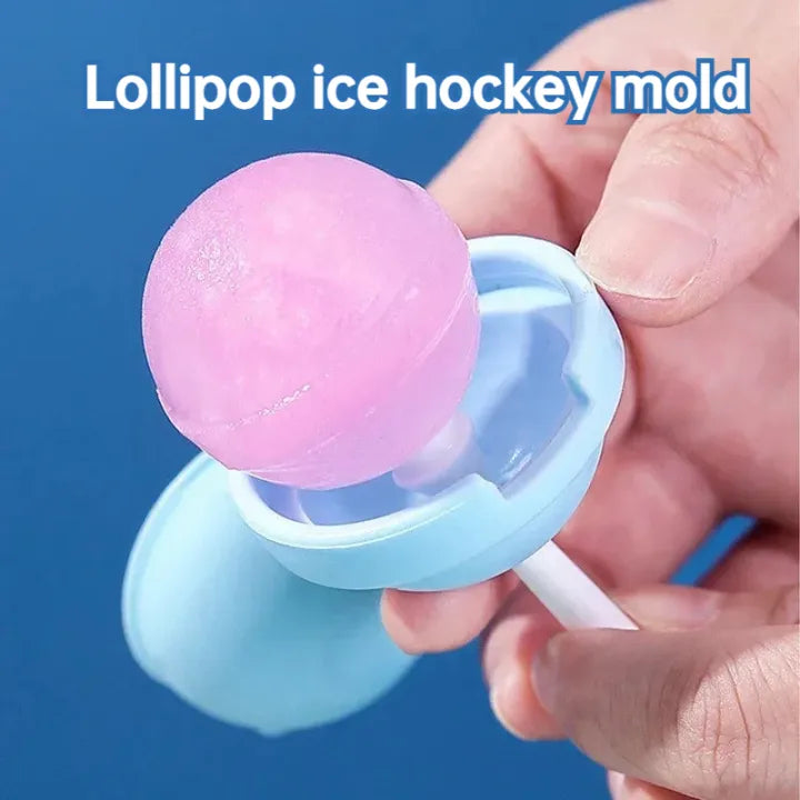 Silicone Lollipop Ice Ball Mold - Easy Release Popsicle & Ice Cream Mold