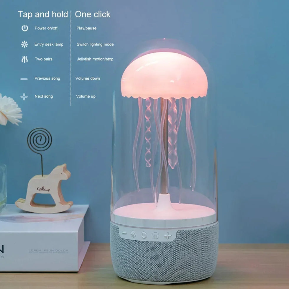 Jellyfish Bluetooth Speaker – HiFi Wireless Sound & LED Mood Light
