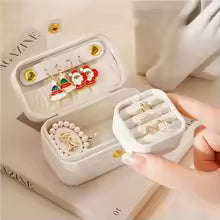 Mini Portable Travel Jewelry Box & Organizer