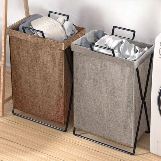Foldable Laundry & Storage Basket – Large Capacity - Clarify.pk