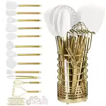 15-Piece Premium Silicone Cooking Utensil Set – Food-Grade Heat Resistant Tool Kit