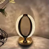 Halo Oval Rechargeable LED Crystal Desk Lamp