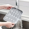 Silicone Sink Tray – Self-Draining Kitchen Sponge & Soap Holder - Clarify.pk