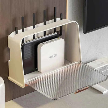 Wall-mounted WiFi Router Shelf for Space-Saving Convenience - Clarify.pk