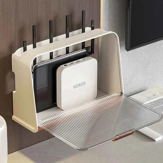 Wall-mounted WiFi Router Shelf for Space-Saving Convenience - Clarify.pk