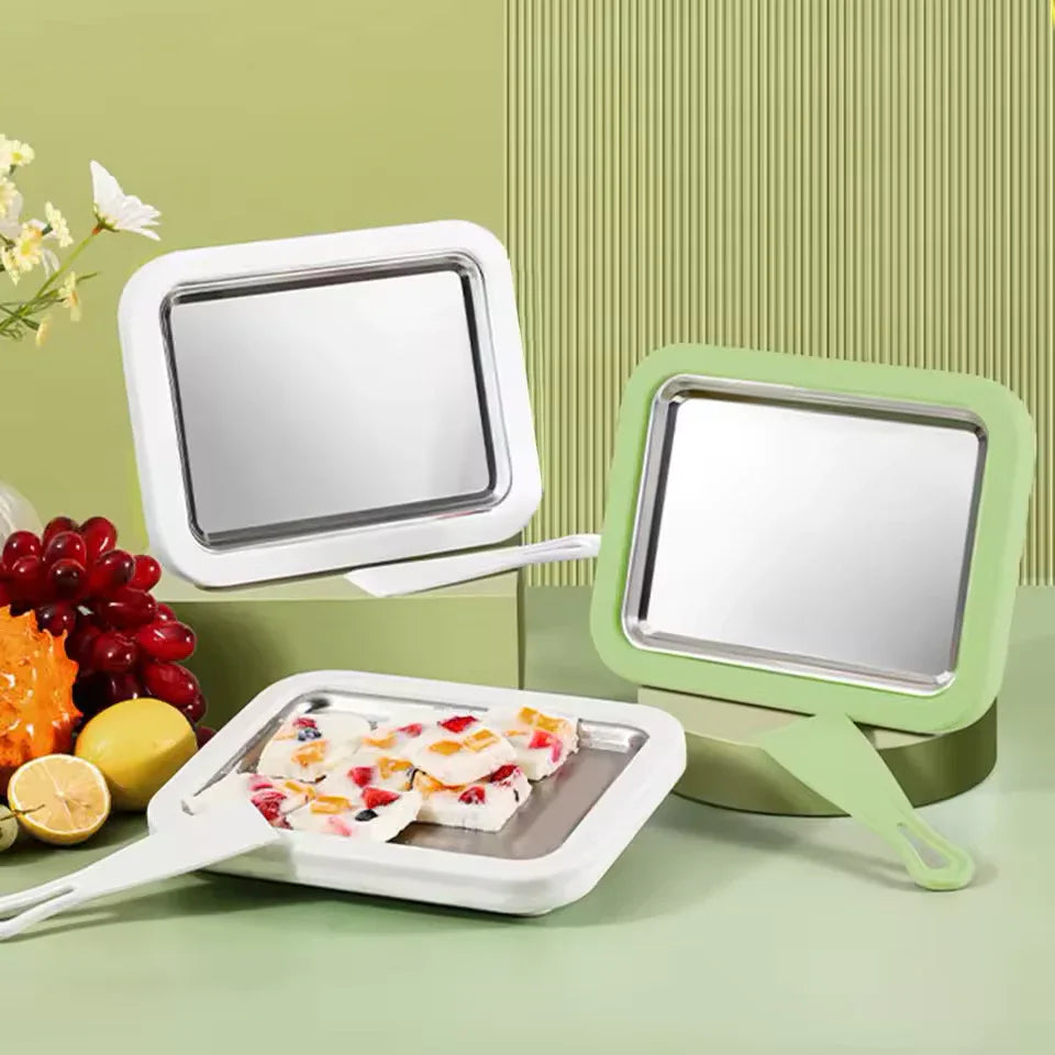 Ice Cream Making Tray with Scrapers – DIY Frozen Dessert Maker
