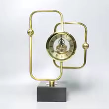 Kinetic Gold - Geometric Motion Wall Clock