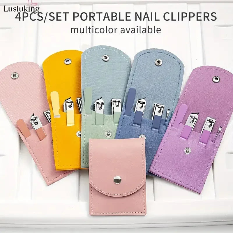4 Pcs Nail Clipper & Manicure Set – Stainless Steel Grooming Kit
