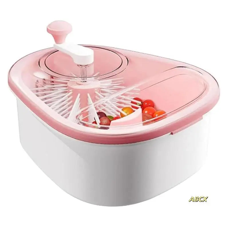 Portable Fruit And Vegetable Washer With Brush, Fruit Washing Bowl For Easy Cleaning