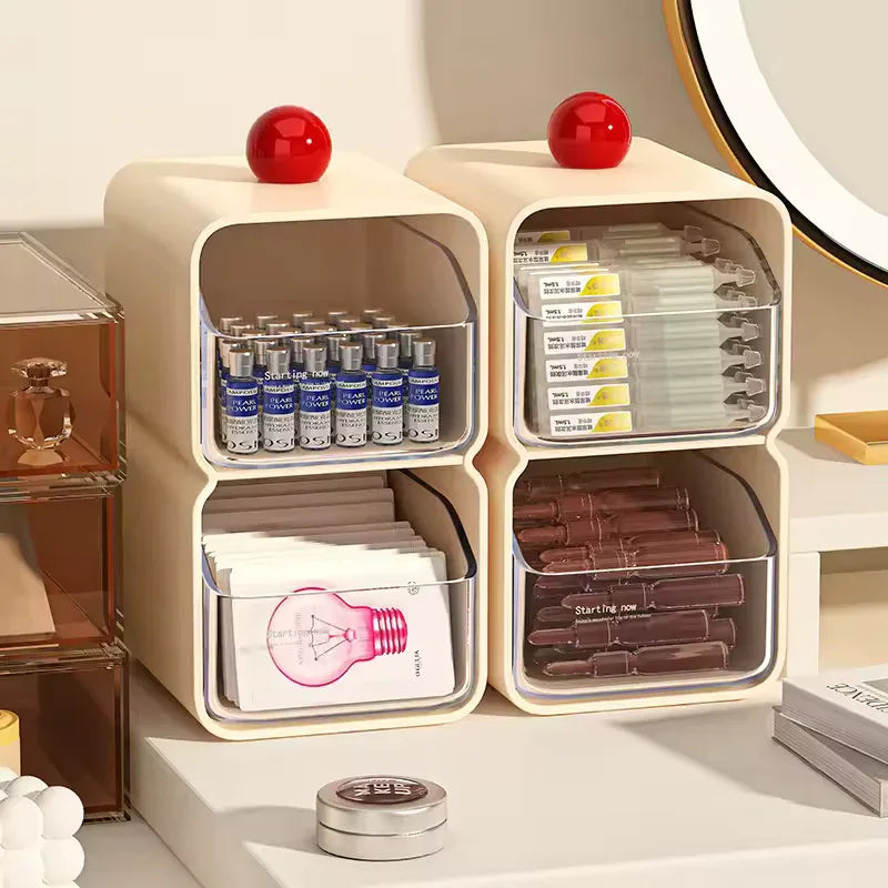 2 Pcs Desktop Storage Box – Multi-Purpose Organizer Set - Clarify.pk