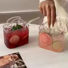Designer Handbag-Inspired Glass for Coffee, Juice & Matcha