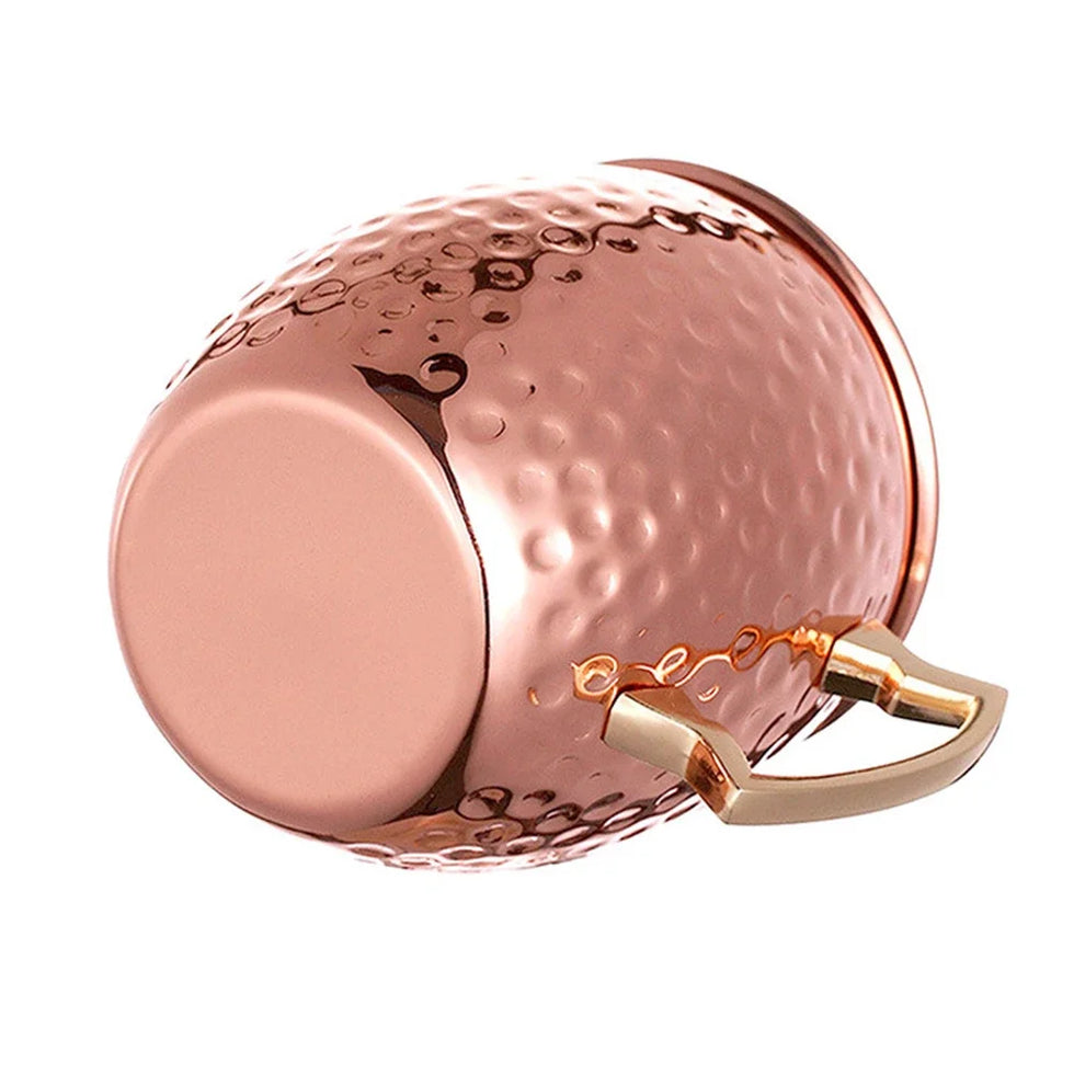 Hammered Copper Mug - Premium Moscow Mule Drinkware 450ml