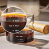 Glass Measuring Cup with Wood Handle – Espresso Measuring Cup - Clarify.pk