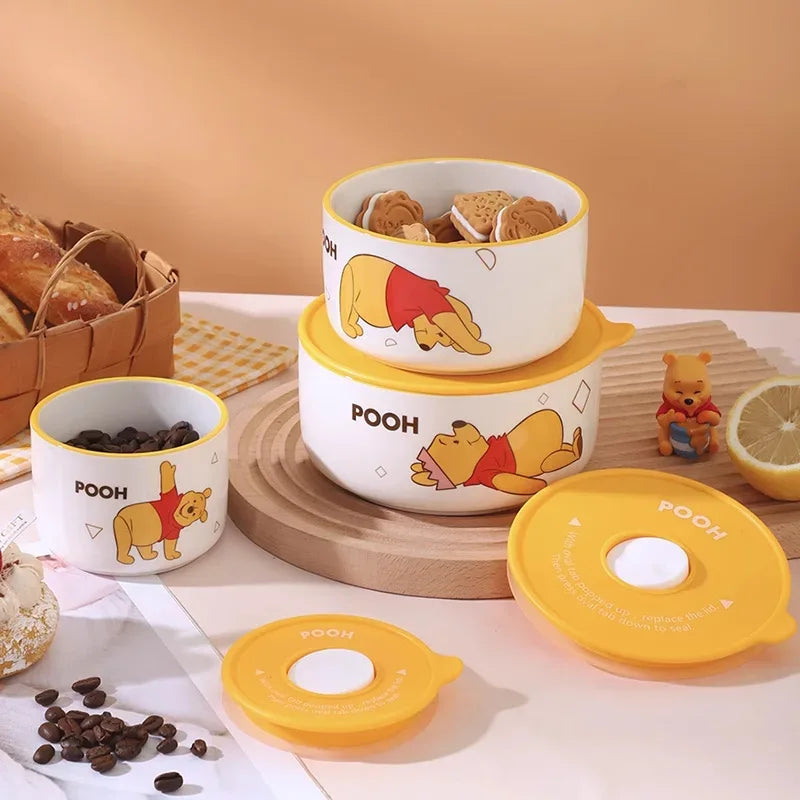 Minnie Mouse 3-Piece Lunch Box Set – Ceramic & Microwave Safe - Clarify.pk