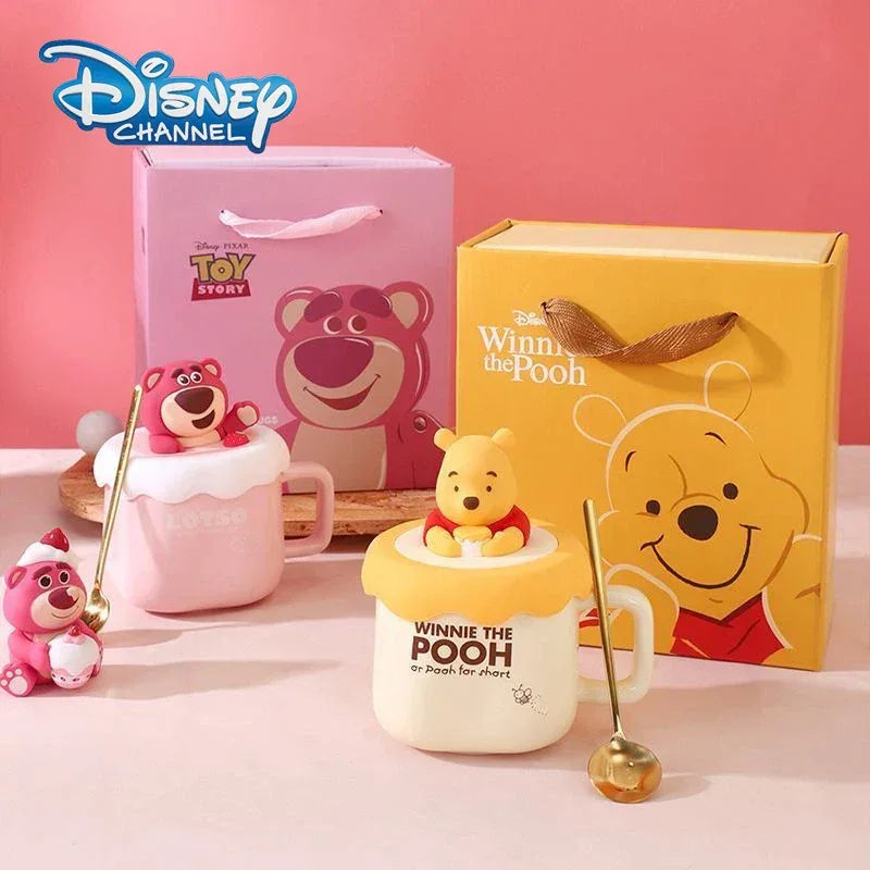 Winnie The Pooh Ceramic Mug Set – Gift Box (Random Design/Each Set) - Clarify.pk