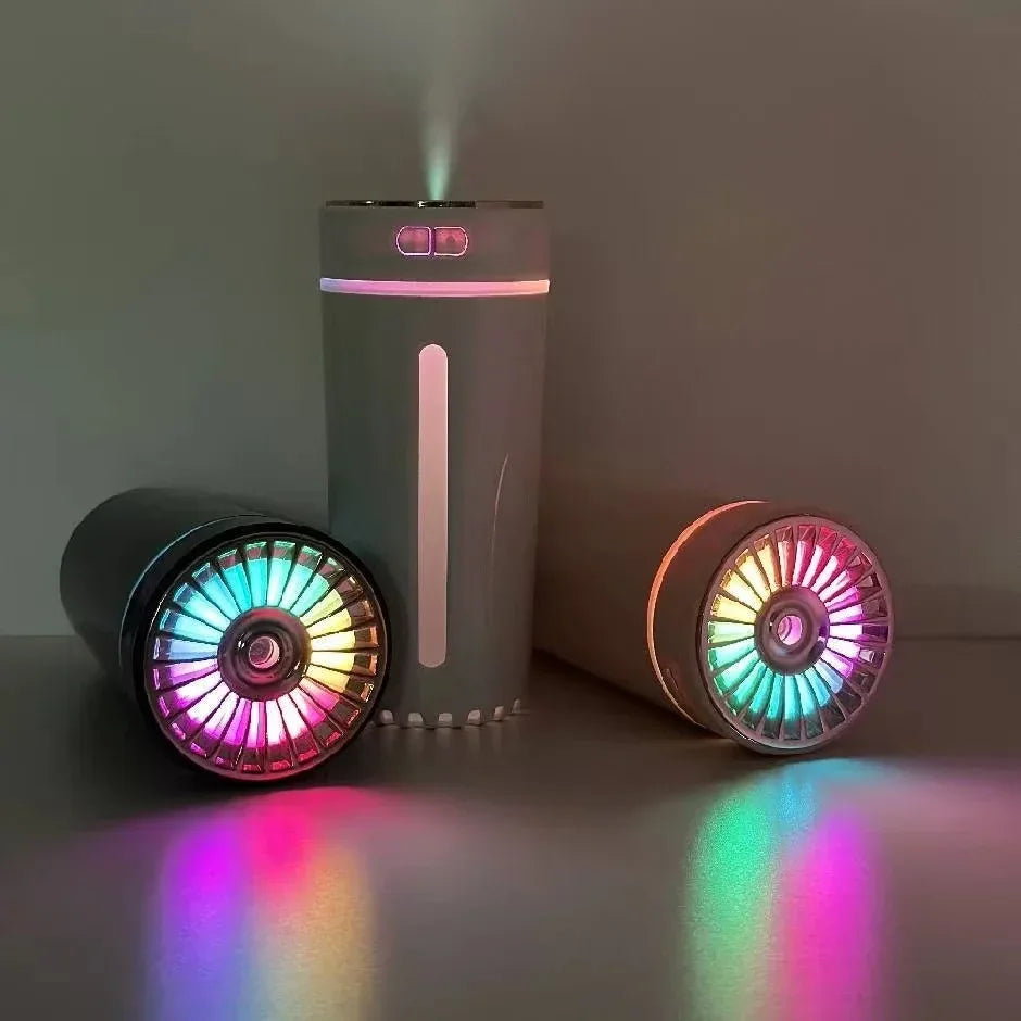Wireless Car Air Humidifier – 300ml USB Diffuser with RGB - Clarify.pk