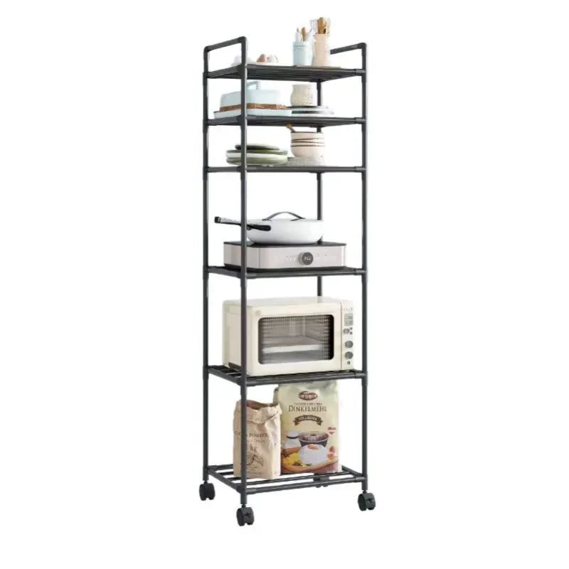 Multi-Level Kitchen Storage Rack – Floor & Wall Mounted - Clarify.pk