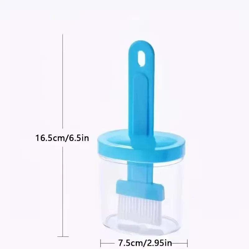 Silicone Oil Brush Bottle – Kitchen Baking & BBQ Oil Dispenser with Lid