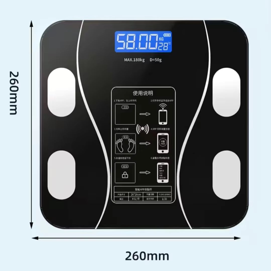 USB Rechargeable Smart Digital Body Weight Scale