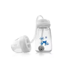 Hands-Free Baby Bottle Feeding System with Flexible Straw Tube