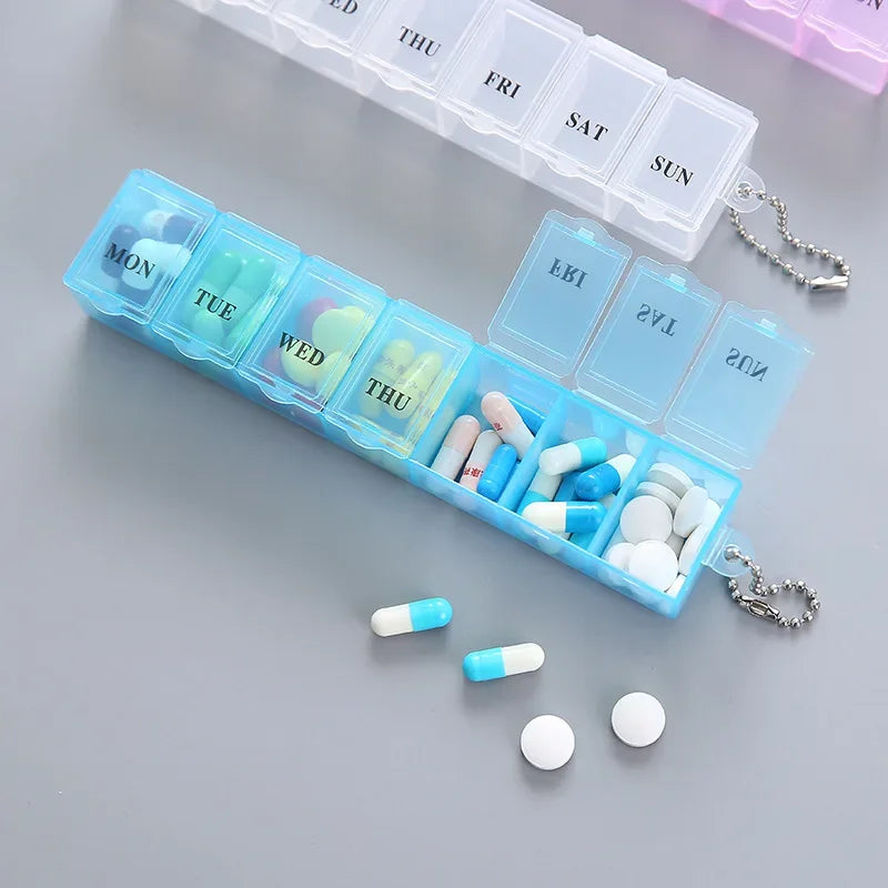 High-Durability Pill Organizer Box – Multi-Compartment (each) - Clarify.pk