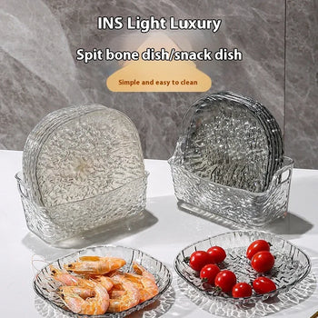 8-Piece Plastic Bone Plates – Small Snack & Dining Dishes - Clarify.pk