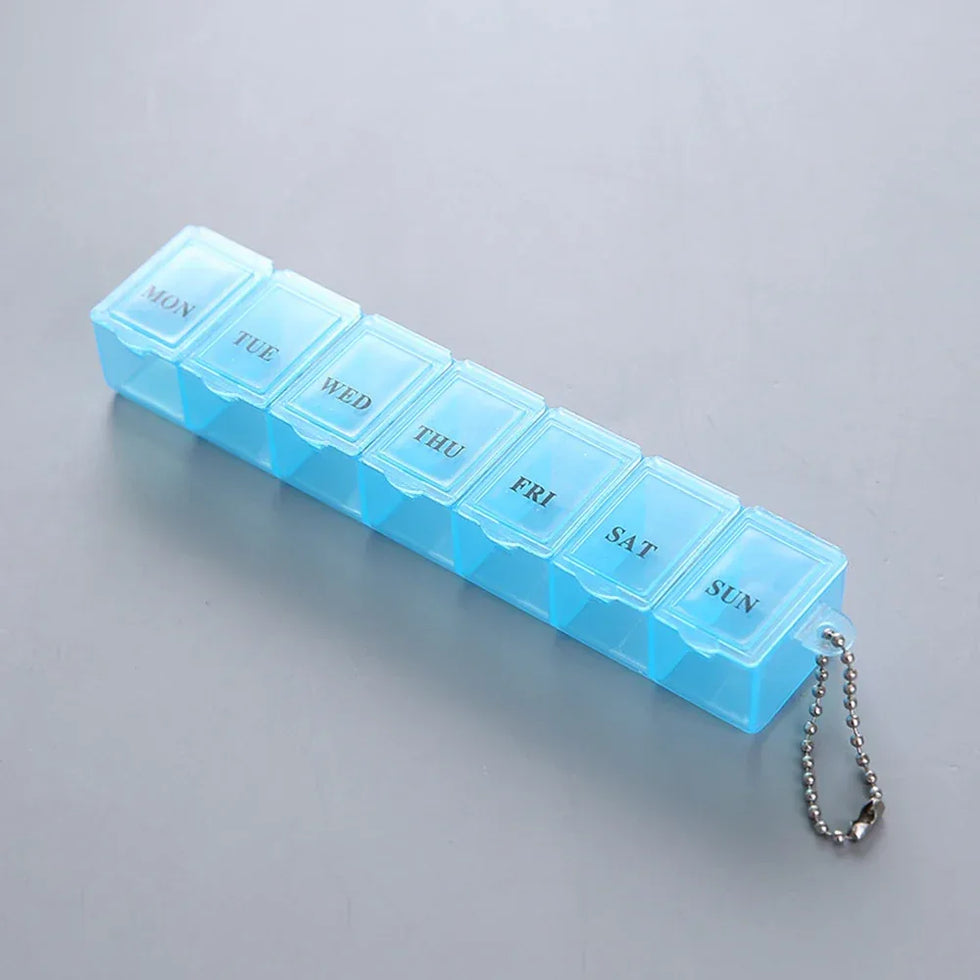 High-Durability Pill Organizer Box – Multi-Compartment (each) - Clarify.pk