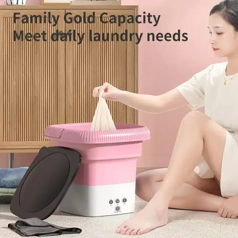Mini Portable Baby Washing Machine – Travel Laundry Bucket - Clarify.pk