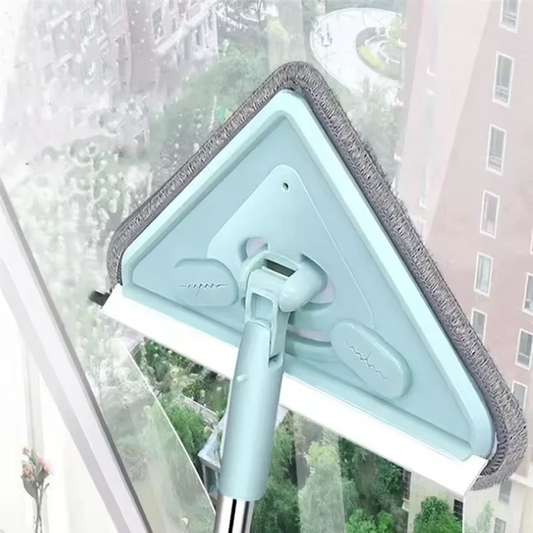 Triangle 360° Mop with Wiper – Adjustable Handle - Clarify.pk