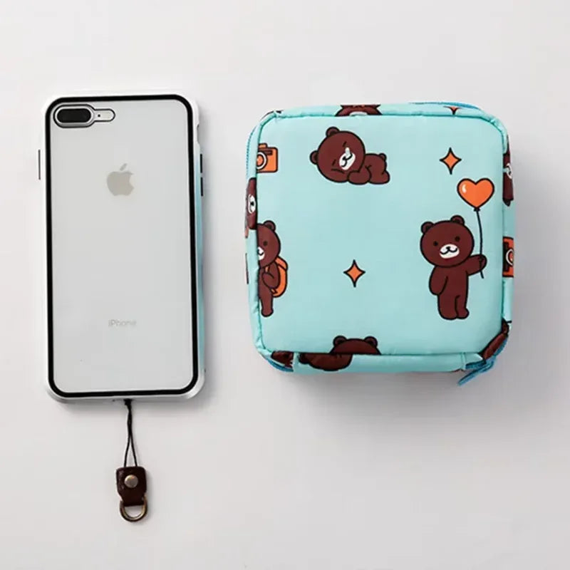 Women’s Tampon & Sanitary Pad Organizer Bag (Random) - Clarify.pk