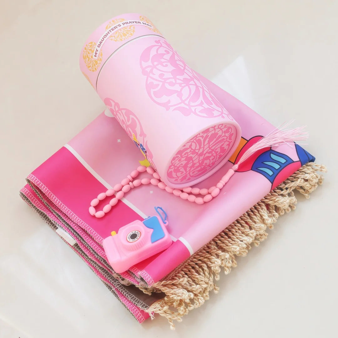 Kid’s Prayer Mat & Storage Tube – Enchanted Prayer Set