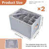 12-Compartment Foldable Shoe Storage Box – Dustproof Closet Organizer with Clear Lid - Clarify.pk