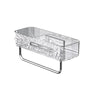 Glacier Patterned Bathroom Shelf - Non-Perforated Wall Mounted Storage Rack