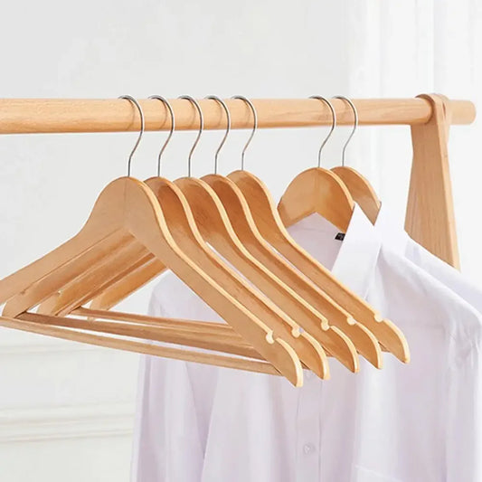 Pack of 3 Wooden Clothes Hangers – Premium Quality - Clarify.pk