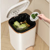 Luxurious Gold-Plated High-End Trash Bin with Dual-Lid One-Touch Open Feature for Living Room Kitchen Bathroom