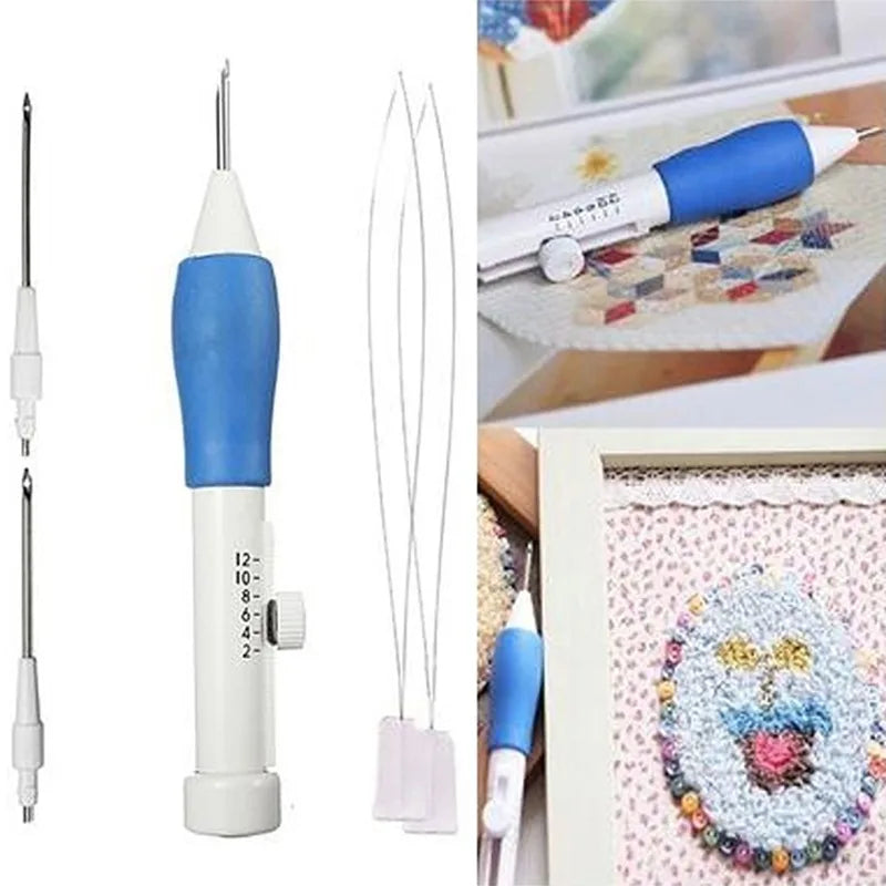 Magic Embroidery Punch Needle Kit - DIY Stitching & Weaving Tool Set for Sewing