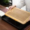 Bamboo & Melamine Rectangle Tea Tray