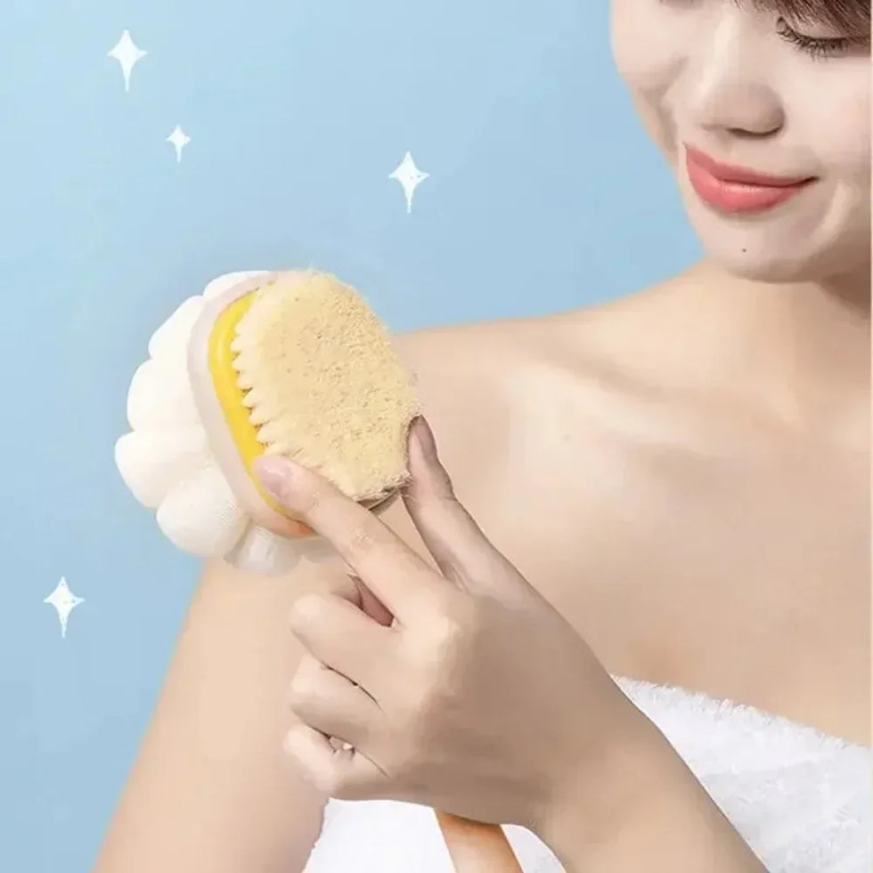 نرم لانگ باتھ برش – ڈبل سائیڈڈ اسکربر