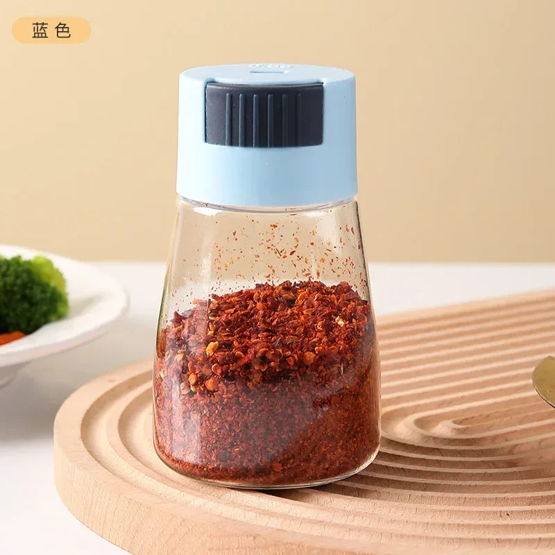 High Quality Glass Salt Shaker – Adjustable Seasoning Jar (Random Design) - Clarify.pk