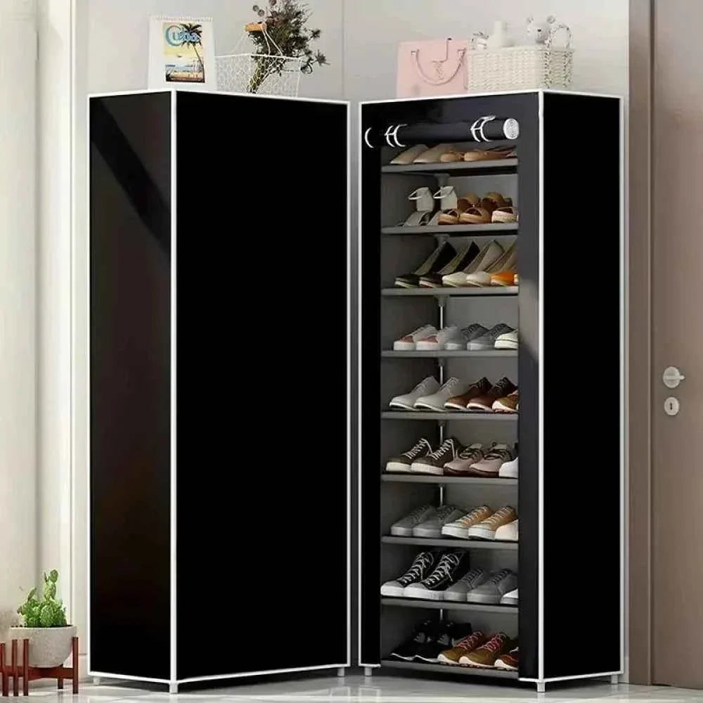 10 Layer Metal Clothes Cabinet - Durable Storage Solution for Home Organization - Clarify.pk