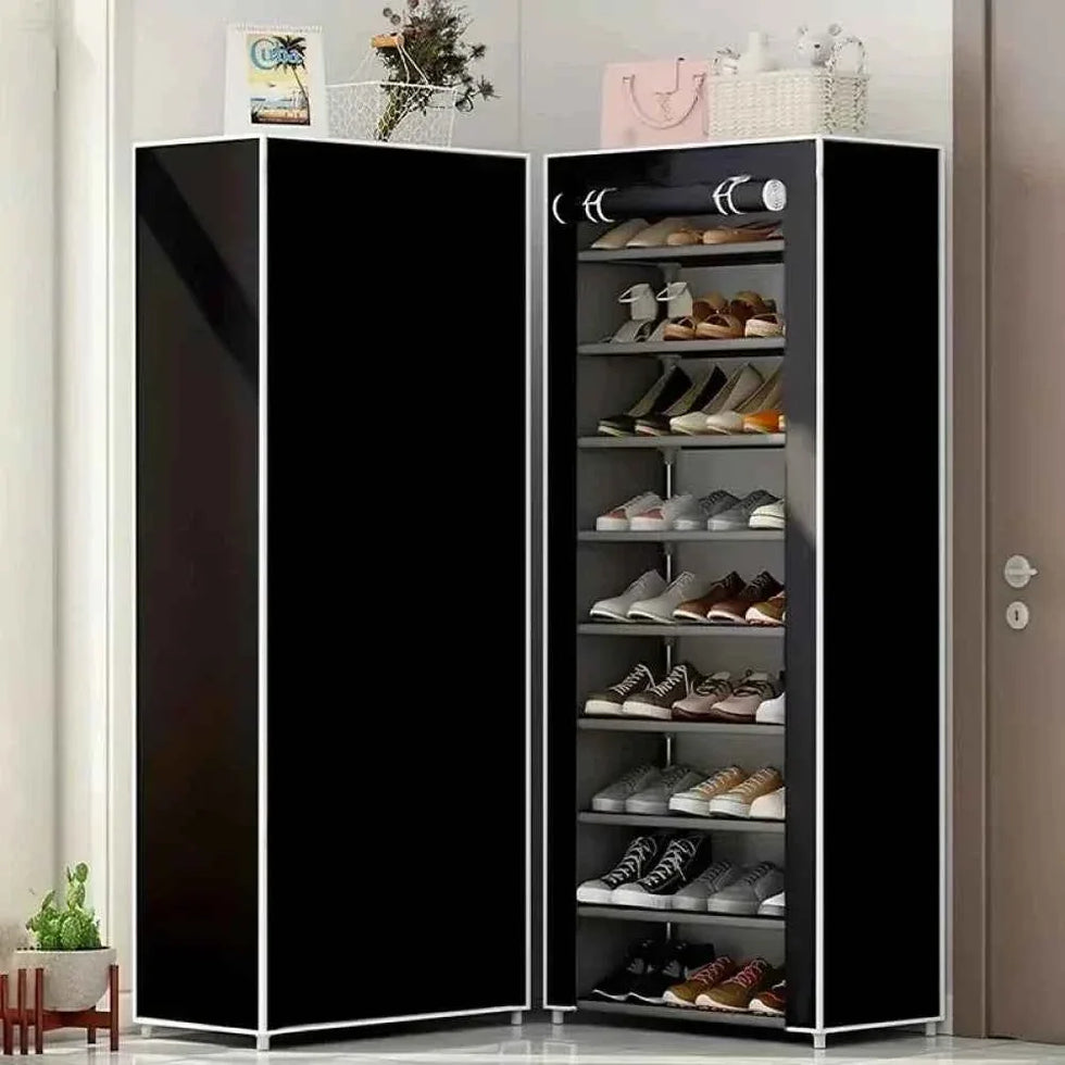 10 Layer Metal Clothes Cabinet - Durable Storage Solution for Home Organization - Clarify.pk