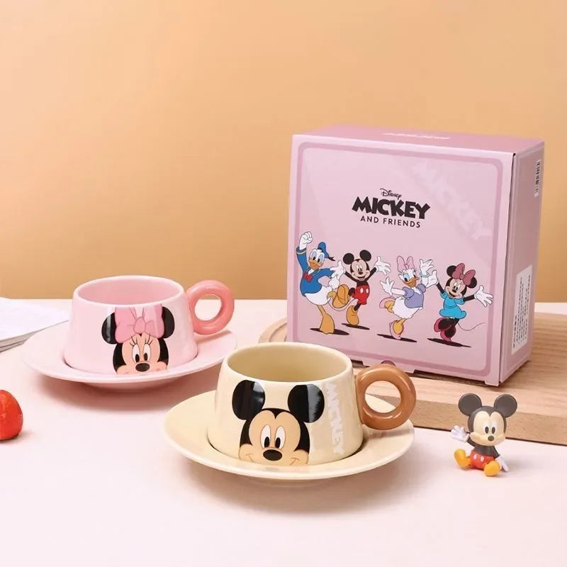 Disney Mickey Mouse Ceramic Coffee Cup & Saucer Set (Each) - Clarify.pk