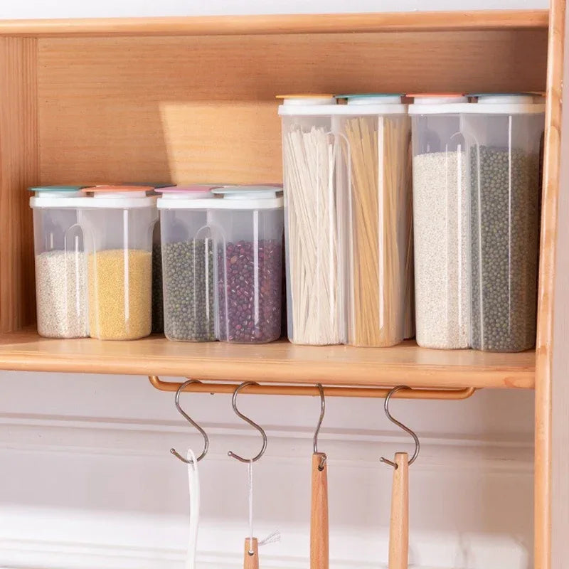 4 Grids Kitchen Cereal Storage Box – Airtight Food Container