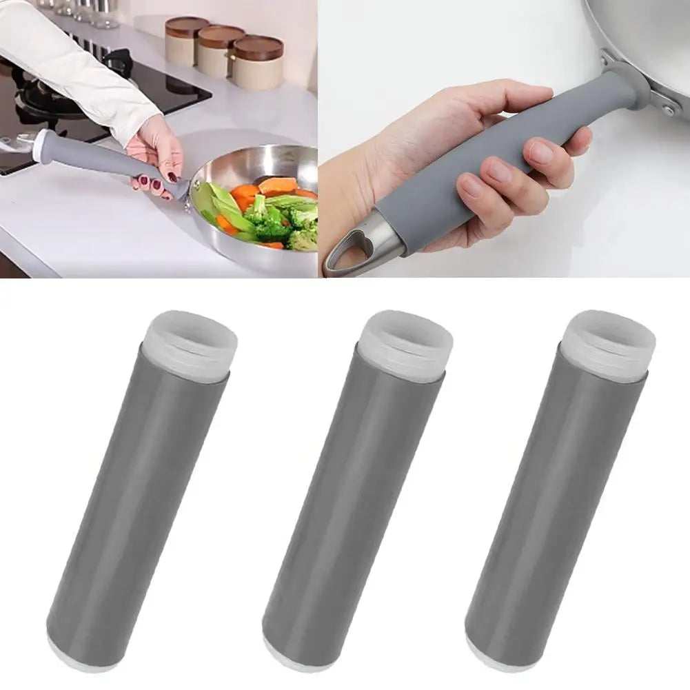 Silicone Pot Handle Cover - Heat Resistant Pan Handle Sleeve for Cast Iron Skillet & Frying Pan
