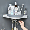 Wall Mounted Rotating Storage Rack Cosmetic Storage Bathroom Organizer For Kitchen Bathroom Accessories Plastic Container Shelf