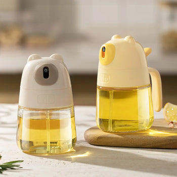 Bear Glass Oil Sprayer Kitchen Home Use Air Fryer Oil Spray Bottle Foggy Spray Oil Tank for Cooking Baking And BBQ