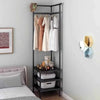 Bedroom Corner Clothes Rack - Multi-Layer Stand Hanger for Clothes and Coats Storage - Clarify.pk