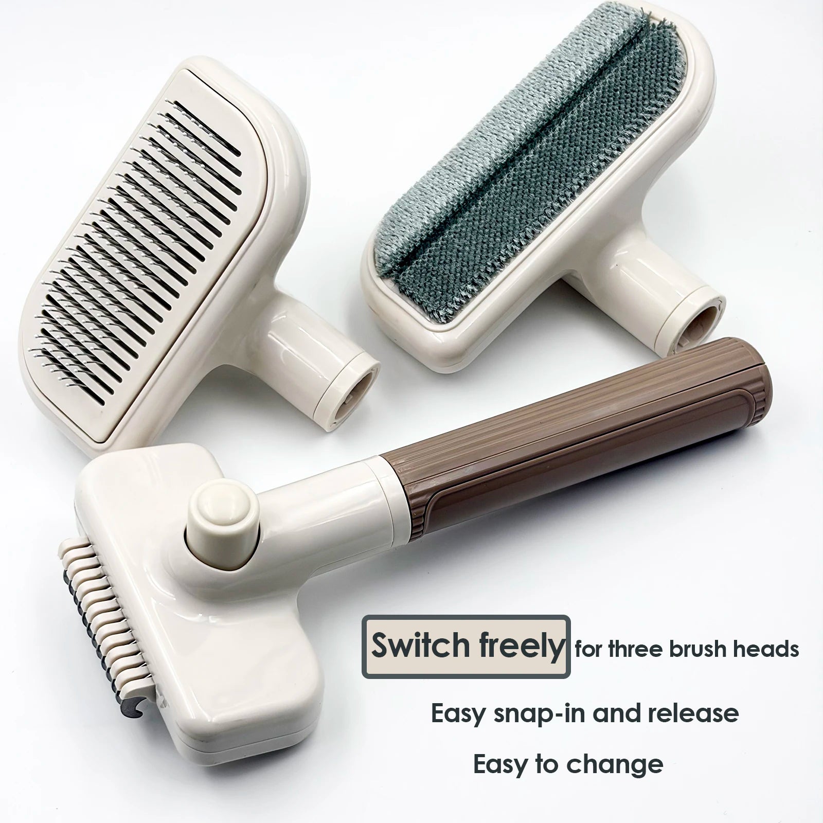 3-in-1 Pet Hair Remover & Dog Grooming Brush